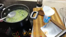 Pórková polévka s rýží