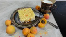 Rýžový nákyp s meruňkami