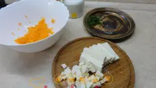 Cuketový salát se sýrem balkán