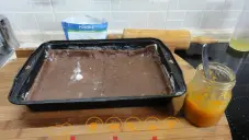 Kakaový koláč s tvarohem