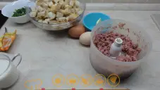 Houskové knedlíky s uzeným masem