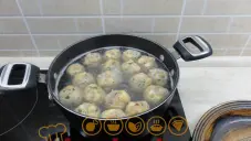 Houskové knedlíky s uzeným masem