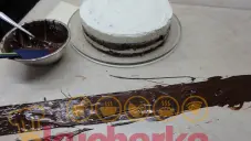 Kostkovaný dort s tvarohovou náplní (šachovnicový)