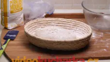 Kváskový chléb ze žitné celozrnné a špaldové mouky