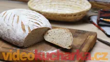Kváskový, podmáslový chléb ze špaldové a žitné mouky