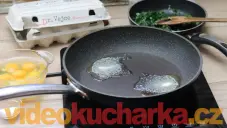 Závin se špenátem a vejci