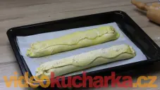 Závin se špenátem a vejci