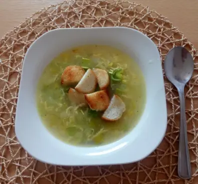 Fotka uživatele Margita k receptu Pórková polévka s vajíčkem